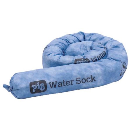 Sorbent Sock, 35 gal, 3 in x 4 ft, Water, Blue, 20 PK MPN:WTR020
