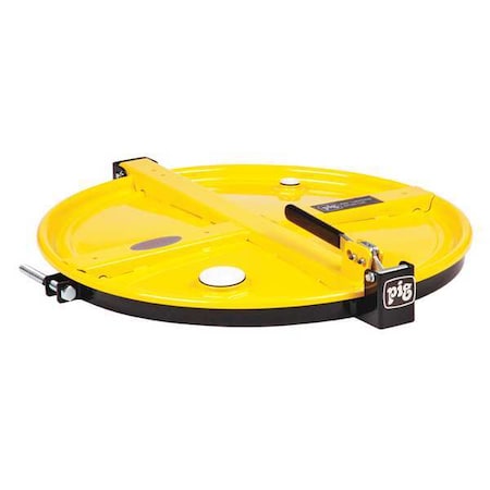 Drum Lid, Steel, 4-3/8 in. H, Yellow MPN:DRM1065-YW