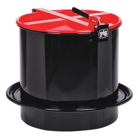 Drum Funnel, Steel, 18-1/4 in. H, Red MPN:DRM1213-RD