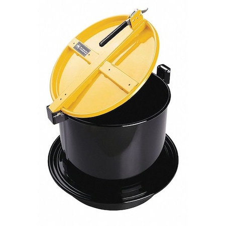 Drum Lid, Yellow, Steel, 23.75 in L MPN:DRM1213-YW