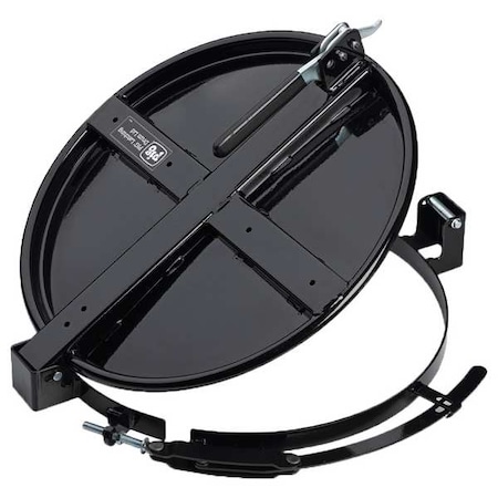 Drum Lid, Black, Steel, 20.5 in L MPN:DRM2072-BK