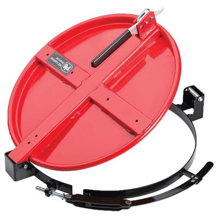 Drum Lid, Red, Steel, 20.5 in L MPN:DRM2072-RD
