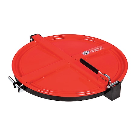 Drum Lid, Red, Steel, 19.25 in L MPN:DRM821-RD