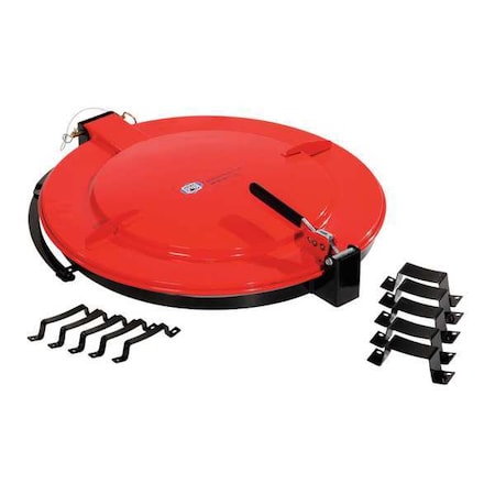 Latching Lid for Poly Drum, Black MPN:DRM1084-BK