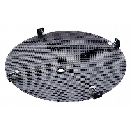 Draining Drum Screen, Blk, H1.5xL22xW22 in MPN:DRM135