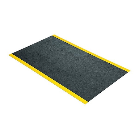 Traction Mat Black, 3 ft W x 5 ft L, 3/16 in Thick MPN:FLM5001-GBY