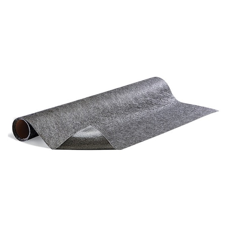 Entrance Mat, Polypropylene, 1/8 in Thick, Gray, 3 ft W x 5 ft L MPN:GRP36209-GY