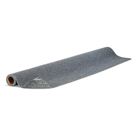 Entrance Mat, Polyester, 1/4 in Thick, Gray, 4 ft W x 6 ft L MPN:GRP914X6-GY