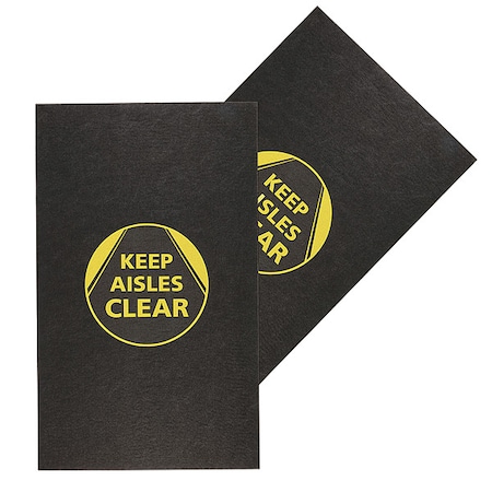Entrance Mat, Polypropylene, 1/8 in Thick, Black, 3 ft W x 5 ft L MPN:GRPWS3501-BK