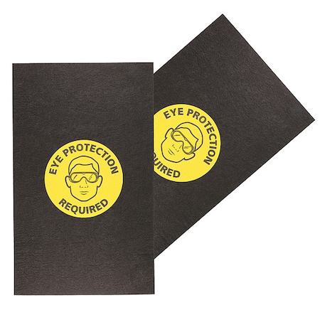 Entrance Mat, Polypropylene, 1/8 in Thick, Black, 3 ft W x 5 ft L MPN:GRPWS3505-BK