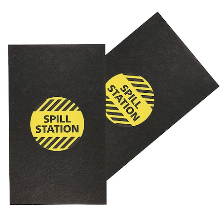 Entrance Mat, Polypropylene, 1/8 in Thick, Black, 3 ft W x 5 ft L MPN:GRPWS3509-BK
