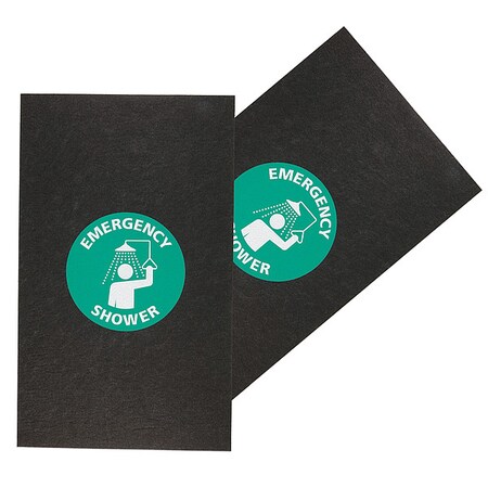 Entrance Mat, Polypropylene, 1/8 in Thick, Black, 3 ft W x 5 ft L MPN:GRPWS3510-BK