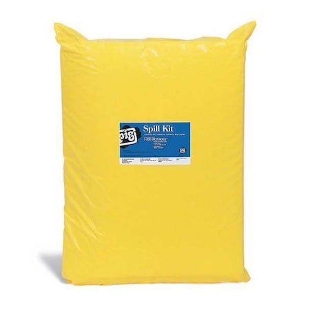 Spill Kit Refill, 5 gal Volume Absorbed per Kit, Not Applicable Capacity, Box, Yellow, 17 MPN:KIT242