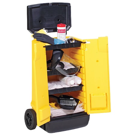 Spill Kit, 7 gal Volume Absorbed per Kit, Not Applicable Capacity, Cart, Yellow, 1 MPN:KIT354