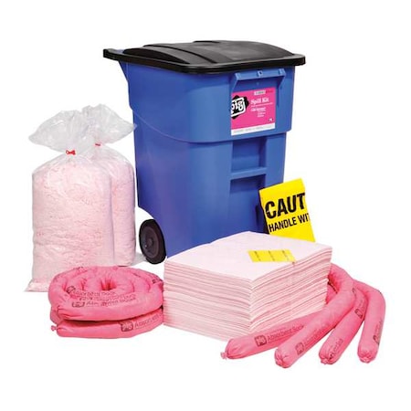Spill Kit, 34 gal Volume Absorbed per Kit, Not Applicable Capacity, Can, Blue, 91 MPN:KIT359