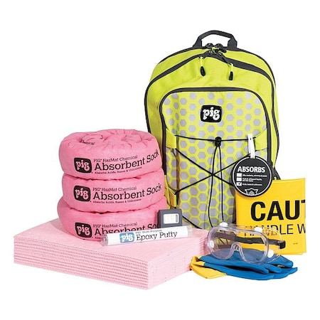 Spill Kit, 5 gal Volume Absorbed per Kit, Not Applicable Capacity, Bag MPN:KIT3700