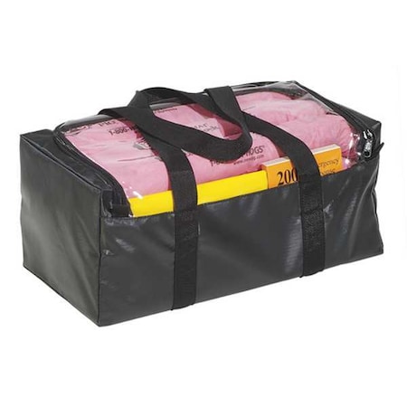 Spill Kit, 8 gal Volume Absorbed per Kit, Not Applicable Capacity, Bag, Black, 54 MPN:KIT389