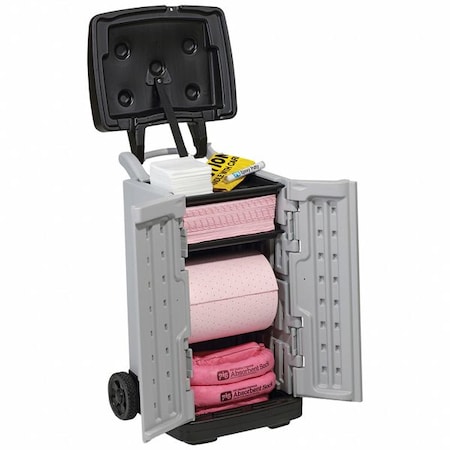 Spill Kit, 20 gal Volume Absorbed per Kit, 20 gal Capacity, Cart, Gray MPN:KIT3901