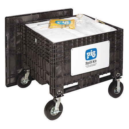 Spill Kit, 127 gal Volume Absorbed per Kit, Chest, Black, 216 MPN:KIT404-02
