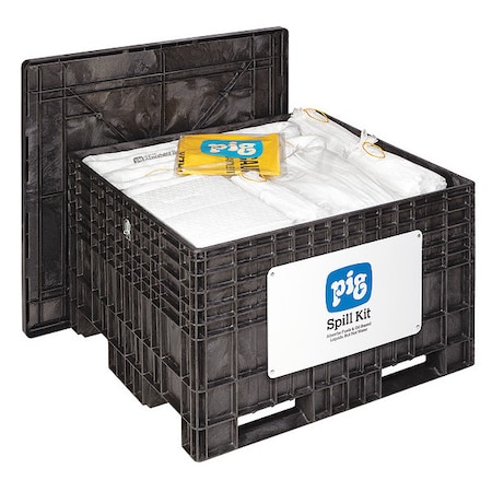 Spill Kit, 127 gal Volume Absorbed per Kit, Not Applicable Capacity, Chest, Black, 216 MPN:KIT404-03