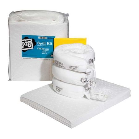 Spill Kit, 6 gal Volume Absorbed per Kit, Bag, Clear, 17 MPN:KIT470