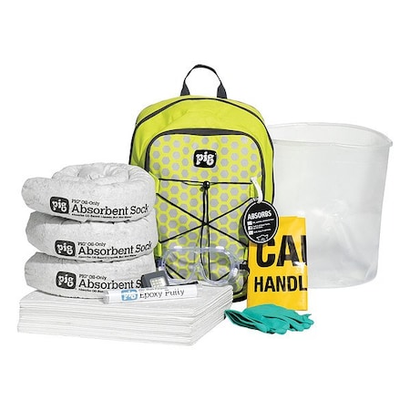 Spill Kit, 5 gal Volume Absorbed per Kit, 5 gal Capacity, Bag MPN:KIT4700