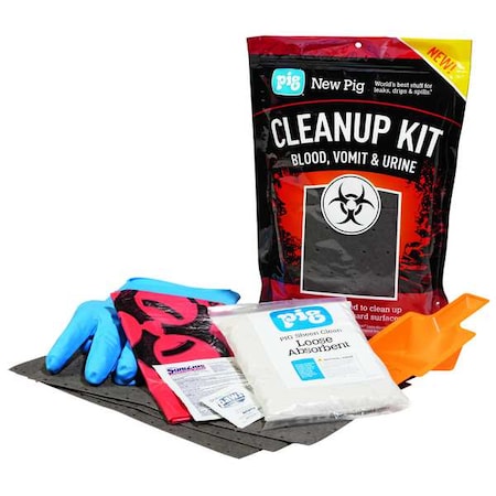 Spill Kit, 18 oz Volume Absorbed per Kit, Not Applicable Capacity, Bag, Red MPN:KIT5004