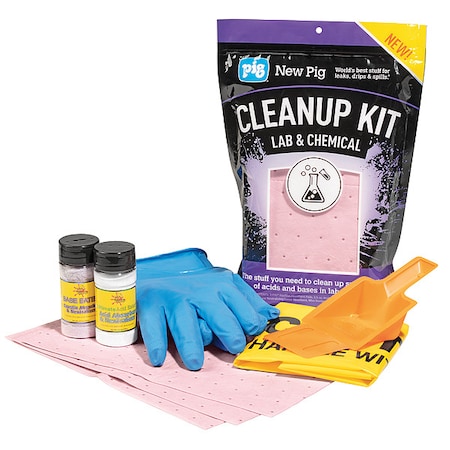 Spill Kit, 25 oz Volume Absorbed per Kit, Not Applicable Capacity, Bag, Purple, 1 MPN:KIT5007