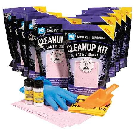 Spill Kit/Station, 252 oz Volume Absorbed per Kit, 0.05 cu ft Capacity, Bag, Purple, 1 MPN:KIT5009