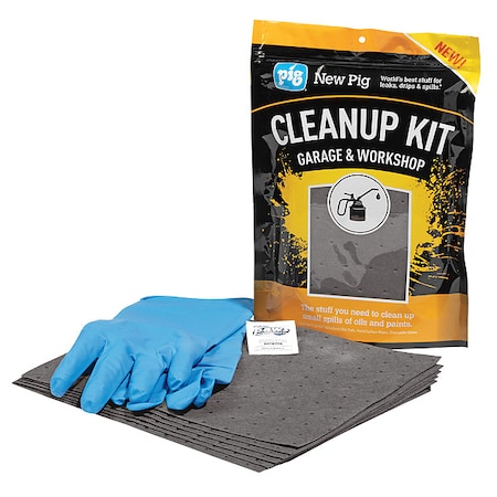 Spill Kit, 37 oz Volume Absorbed per Kit, Not Applicable Capacity, Bag, Yellow, 1 MPN:KIT5010