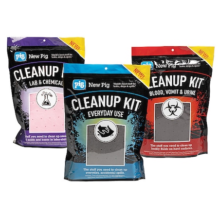Spill Kit, 100 oz Volume Absorbed per Kit, Not Applicable Capacity, Bag, Blue/Purple/Red, 1 MPN:KIT5018