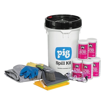 Spill Kit, 1 gal Volume Absorbed per Kit, Not Applicable Capacity, Bucket MPN:KIT602