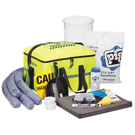 Truck Spill Kit, 7 gal Volume Absorbed per Kit, Bag, Yellow, 46 MPN:KIT624