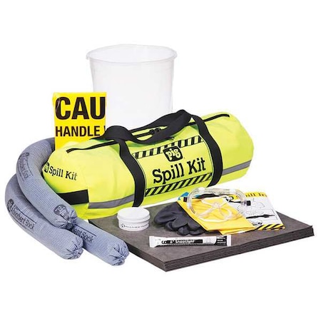Truck Spill Kit, 4 gal Volume Absorbed per Kit, Bag, Yellow, 31 MPN:KIT626