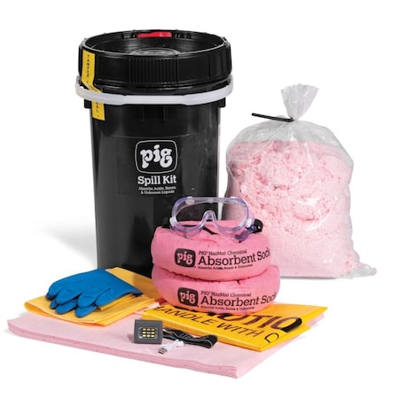 Spill Kit, 20 in L, Bucket, 6 gal Absorbed MPN:KIT638