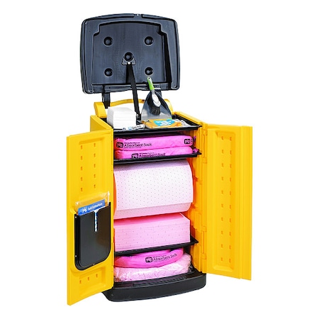 Spill Kit, 48 gal Volume Absorbed per Kit, Not Applicable Capacity, Cart, Yellow, 1 MPN:KIT822