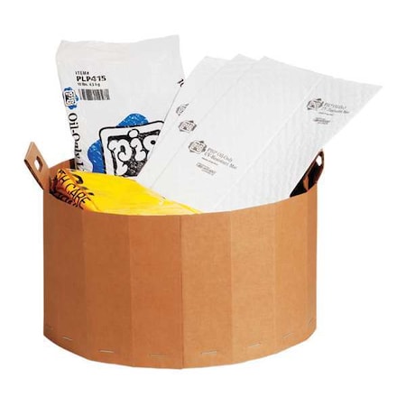 Spill Kit Refill, 17 gal Volume Absorbed per Kit, Not Applicable Capacity, Box, White, 67 MPN:KITR450