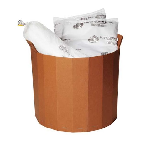 Spill Kit Refill, 26 gal Volume Absorbed per Kit, Not Applicable Capacity, Box, White, 4 MPN:KITR451