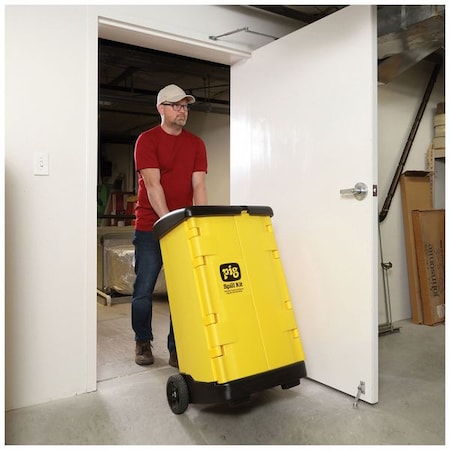 Empty Spill Caddy, 20 gal Volume Absorbed per Kit, Cart, Yellow MPN:PAK1968