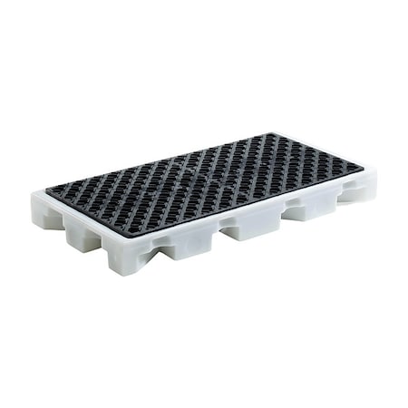 Drum Spill Containment Pallet, 2 Drums, 3, 000 lb Load Capacity, Polyethylene MPN:PAK565