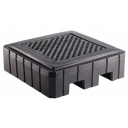 Spill Pallet, 61 gal Spill Capacity, 1 Drums, 800 lb Load Capacity MPN:PAK987-BK-WOD