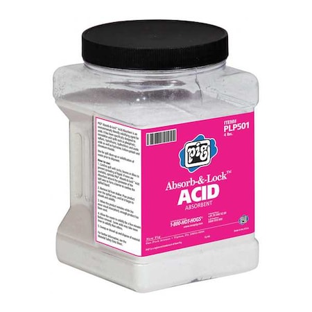 Granular Sorbent, 16 gal Absorbed per Package, 19 lb Box, Blend of Co-Polymers, Not Scented, White MPN:PLP501