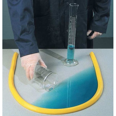 SpillBlocker Tabletop Dike, Yellow, 1 In MPN:PLR229