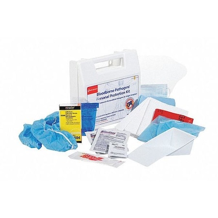 Bloodborne Pathogen Kit, Plastic Case MPN:pls1014