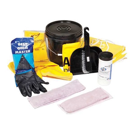 Spill Kit Refill, 5 gal Volume Absorbed per Kit, Not Applicable Capacity, Box, Black, 17 MPN:RFL322