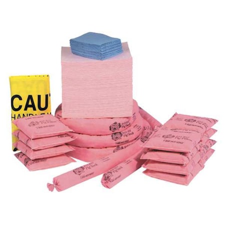 Spill Kit Refill, 18 gal Volume Absorbed per Kit, Not Applicable Capacity, Box, Pink, 158 MPN:RFL328