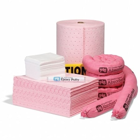 Spill Kit Refill, 20 gal Volume Absorbed per Kit, 20 gal Capacity, Box MPN:RFL3401