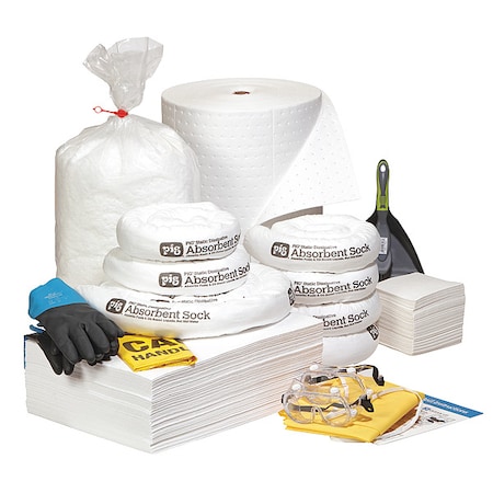Spill Kit Refill, 43 gal Volume Absorbed per Kit, Not Applicable Capacity, Box, White, 1 MPN:RFL821