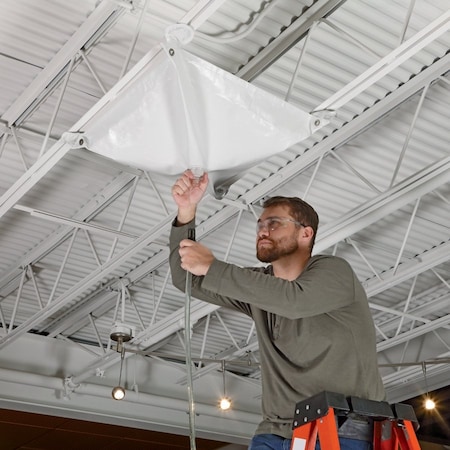 Magnetic Roof Leak Diverter Tarp White 30
