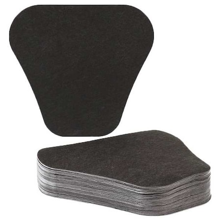 Adhesive Backed Urinal Mat, PP, PK50 MPN:GRP7501-BK
